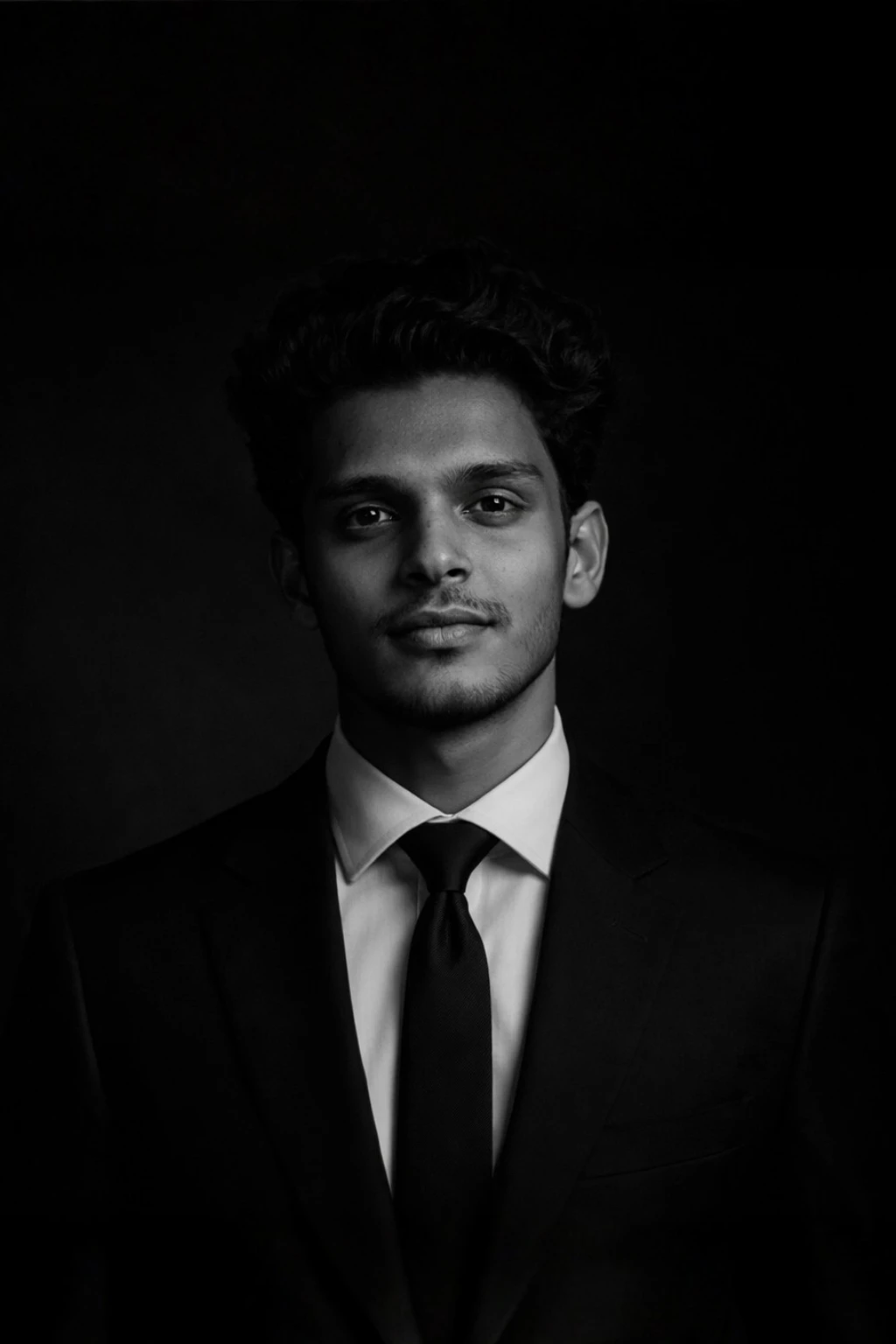 Professional Shopify developer portrait in formal suit for eCommerce website development services